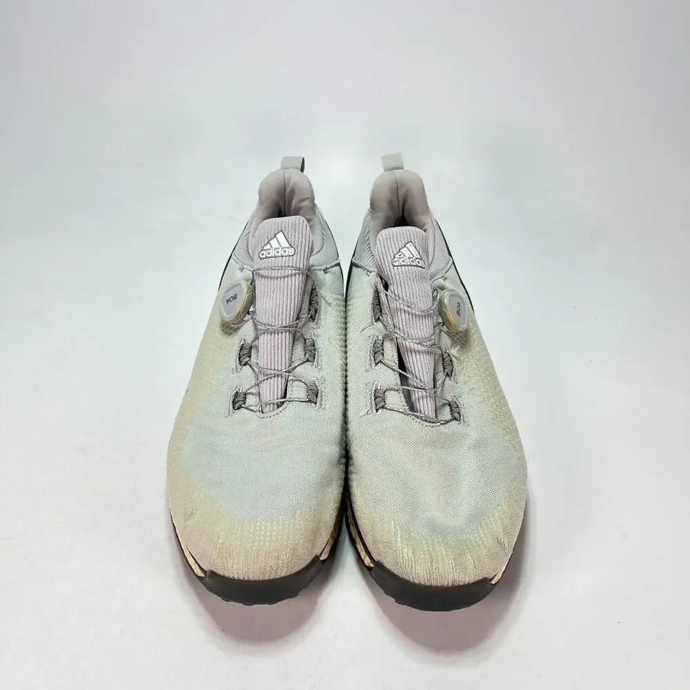 Adidas Forgefiber BOA Light Grey Olive Spikeless Golf Shoes BB7917 Men's Sz 10.5